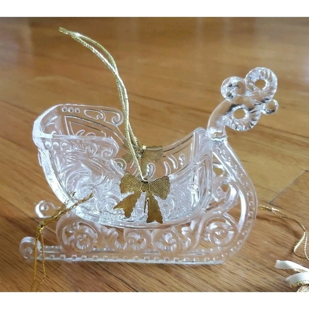 Vintage Acrylic Christmas Ornaments Variety‎ Plastic Lot Snowflake Hearts